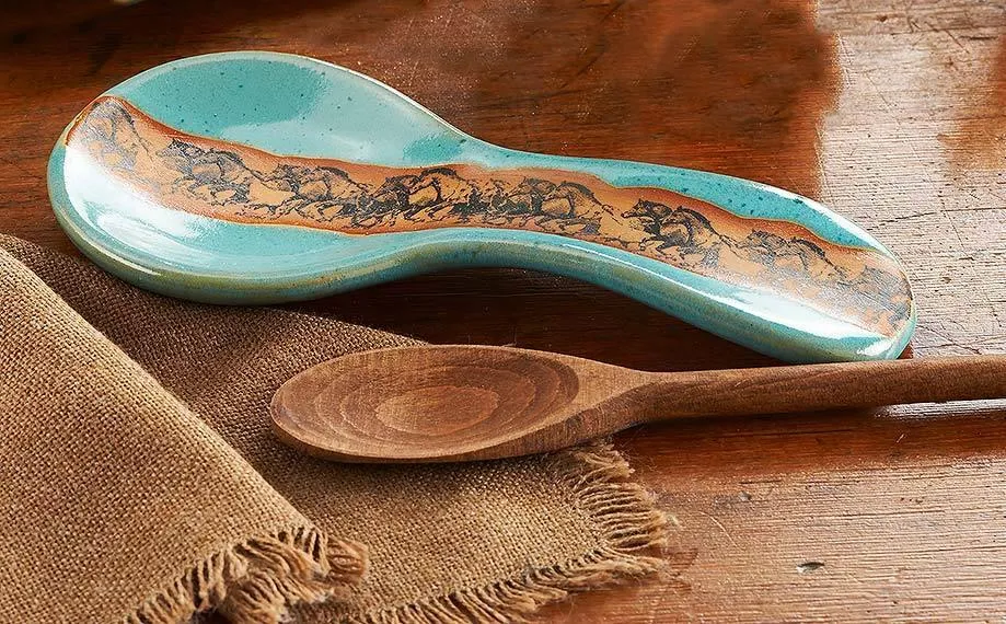 Open Range Horses Kitchen Essentials - Turquoise