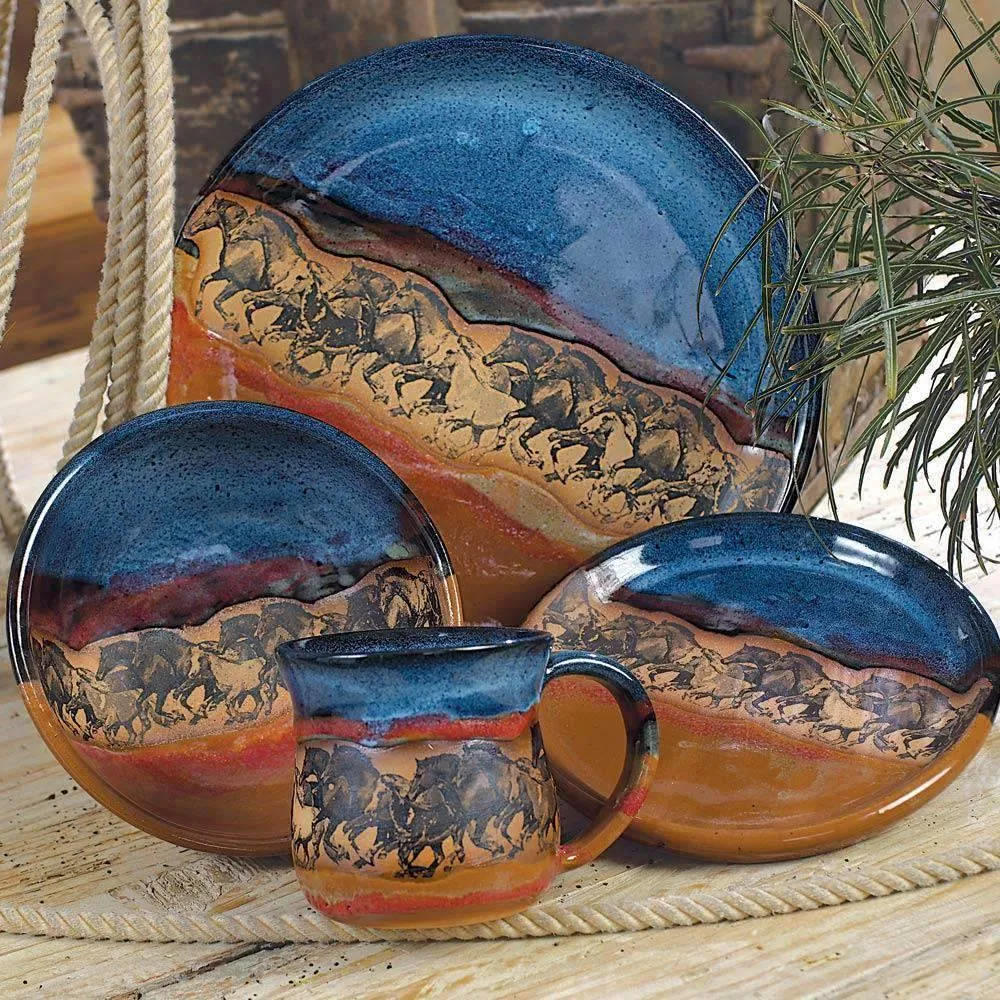 Open Range Horses Spoon Rest