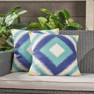 Outdoor 18-inch Water Resistant Square Pillows - NH615503 patio chairs, outdoor seating
