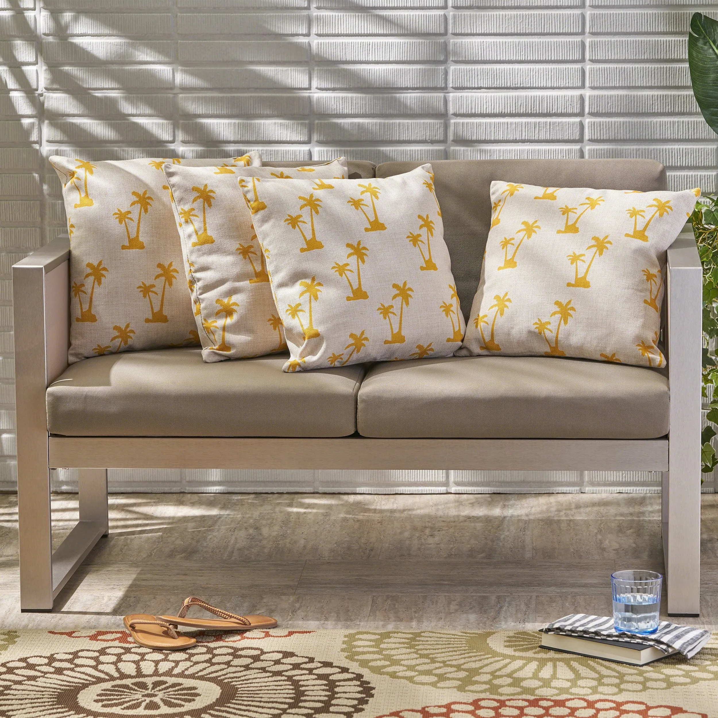 Outdoor 18-inch Water Resistant Square Pillows (Set of 2) - NH505503