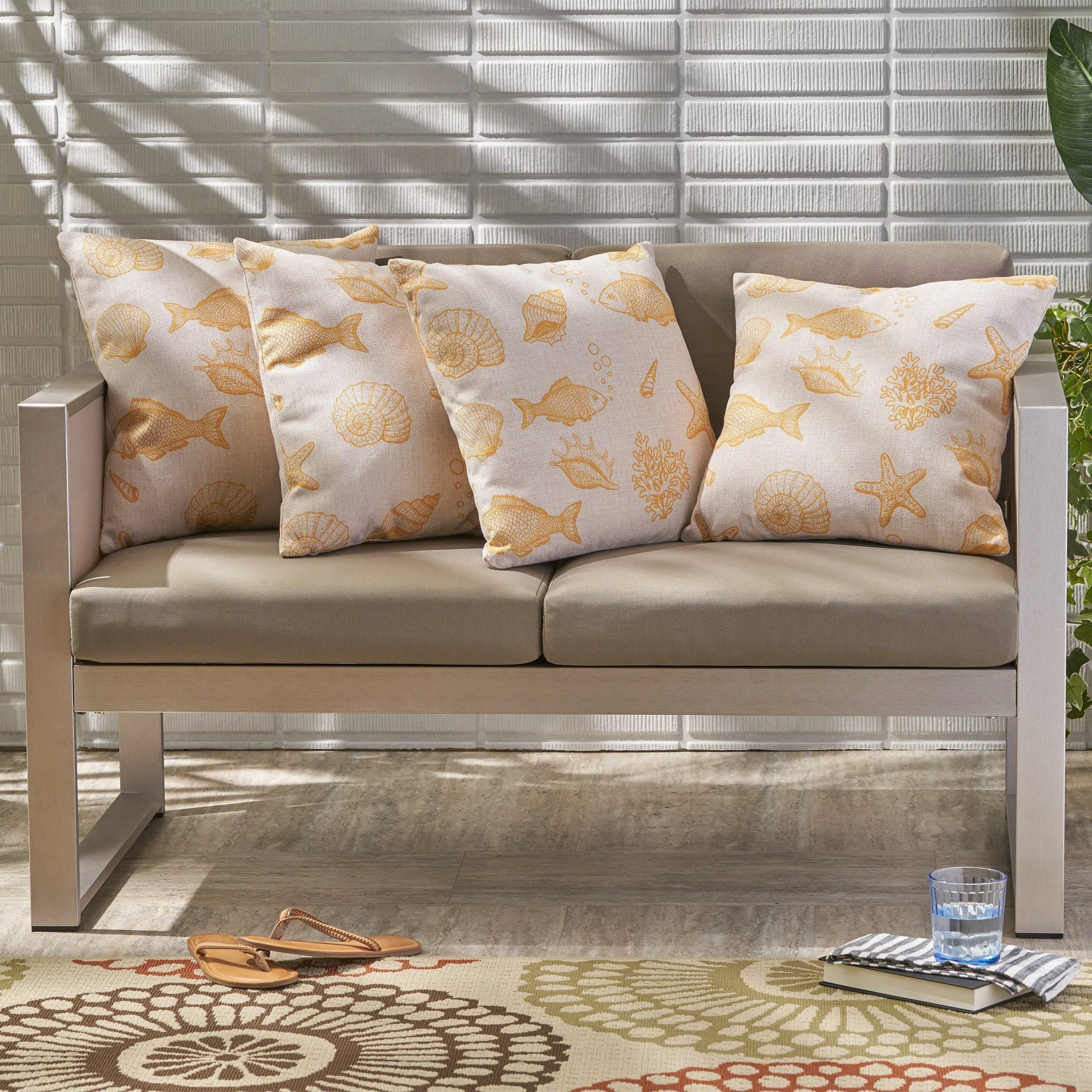 Outdoor 18" Water Resistant Square Pillows - NH805503