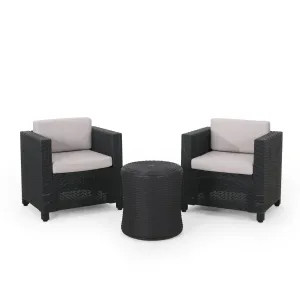 Outdoor 2 Seater Faux Wicker Chat Set with Cushions - NH399213 clothes rack, garment rack