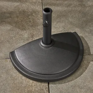 Outdoor 25lb Concrete Half Round Umbrella Base - NH219603 patio chairs, outdoor seating