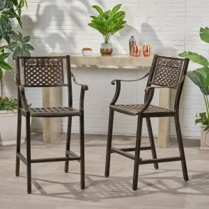 Outdoor 29" Aluminum Barstools - NH148803 patio chairs, outdoor seating