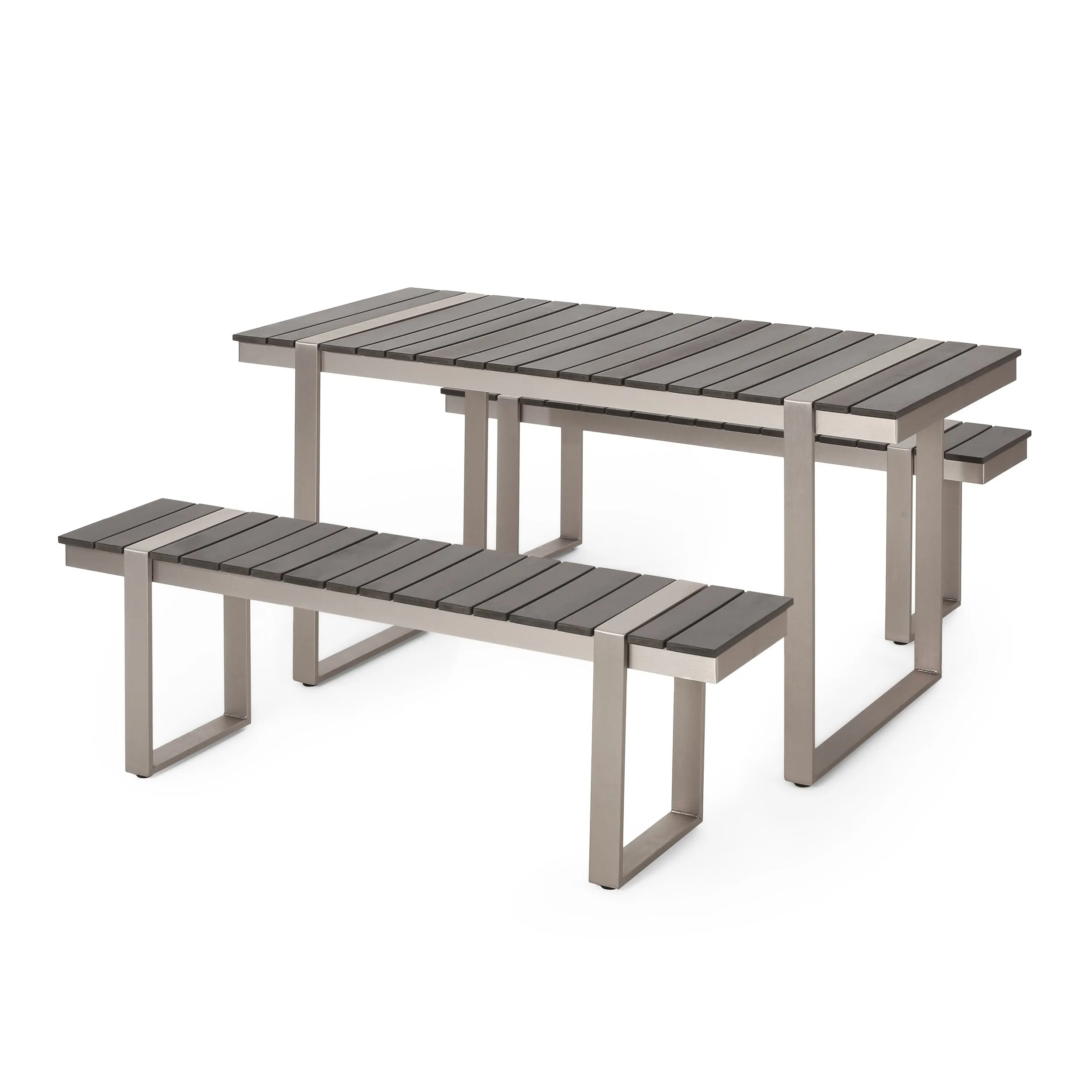 Outdoor 3 Piece Aluminum Picnic Set - NH127313 patio chairs, outdoor seating