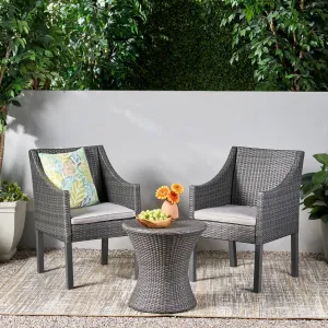 Outdoor 3 Piece Wicker Chat Set - NH747403 clothes rack, garment rack