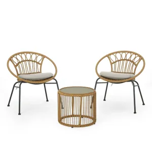 Outdoor 3 Piece Wicker Chat Set - NH796313 clothes rack, garment rack