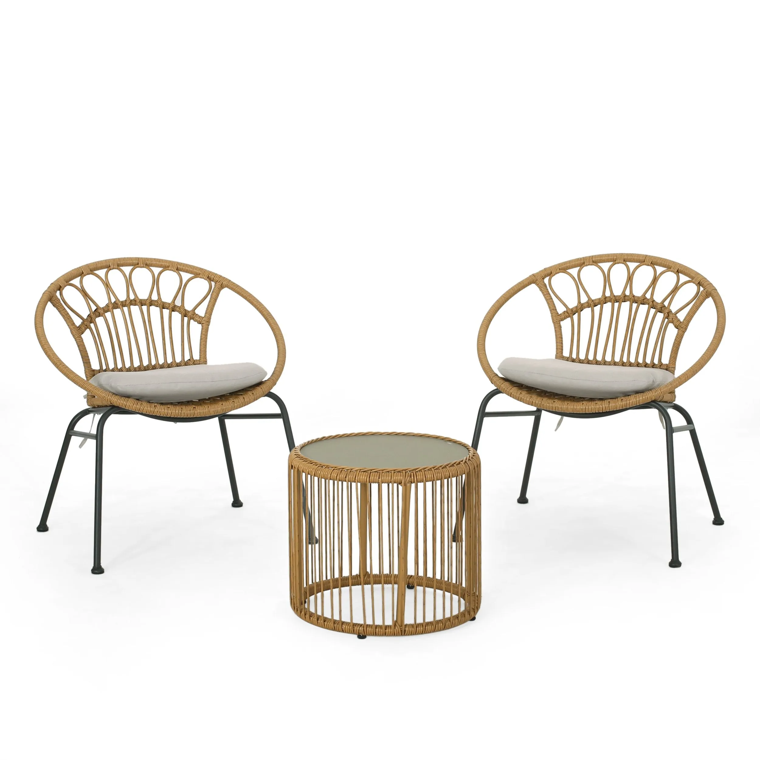 Outdoor 3 Piece Wicker Chat Set - NH796313 clothes rack, garment rack