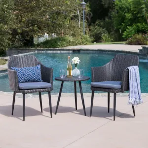 Outdoor 3 Piece Wicker Chat Set with Water Resistant Cushions - NH425103 clothes rack, garment rack