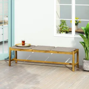 Outdoor 3 Seater Wicker Bench - NH539213 stair tread rug, stair mat