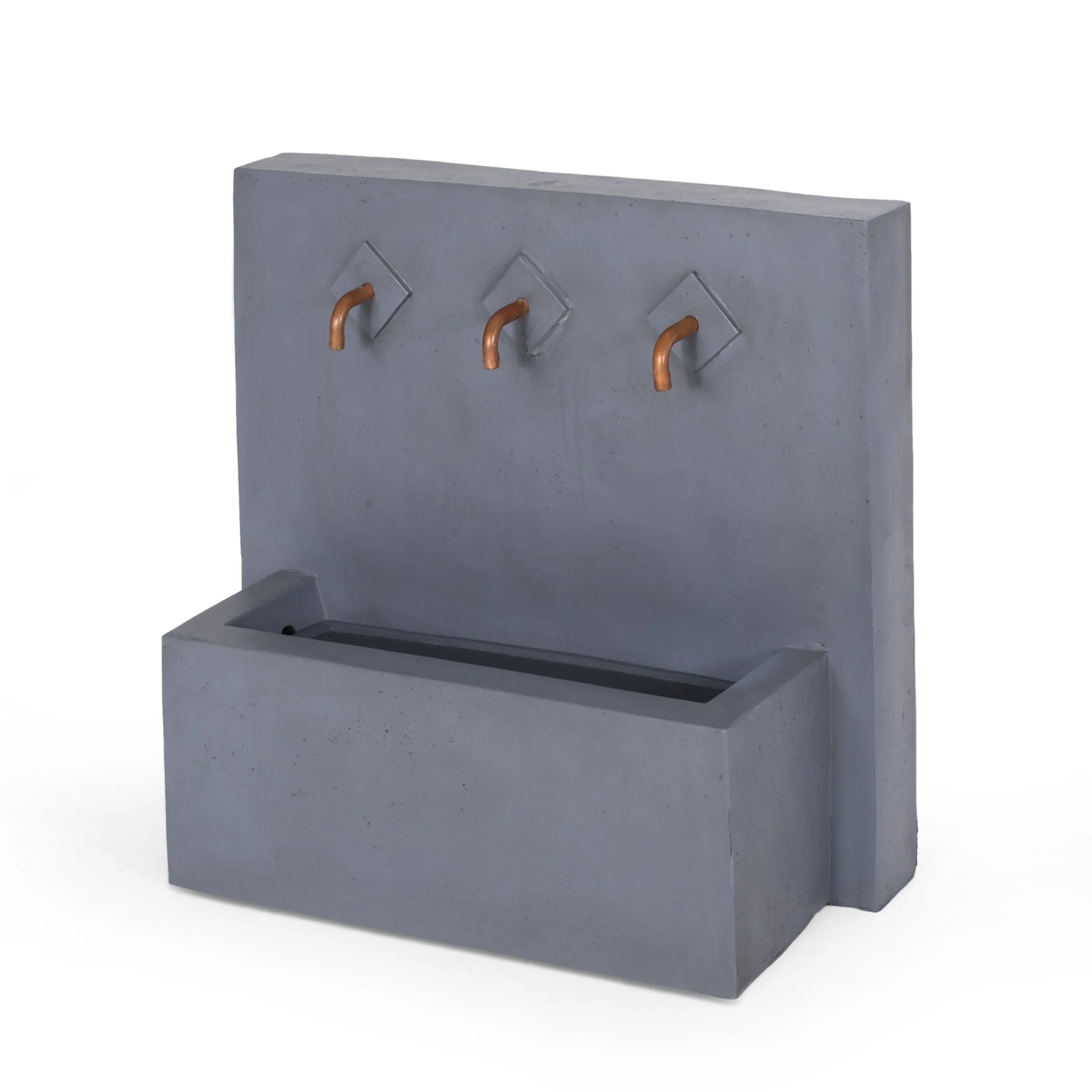 Outdoor 3 Spout Fountain, Light Gray - NH747413 patio chairs, outdoor seating