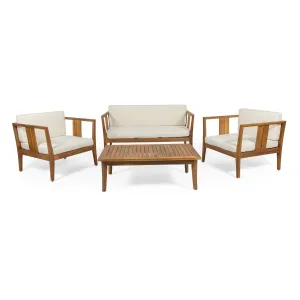 Outdoor 4 Seater Acacia Wood Chat Set - NH990313 clothes rack, garment rack