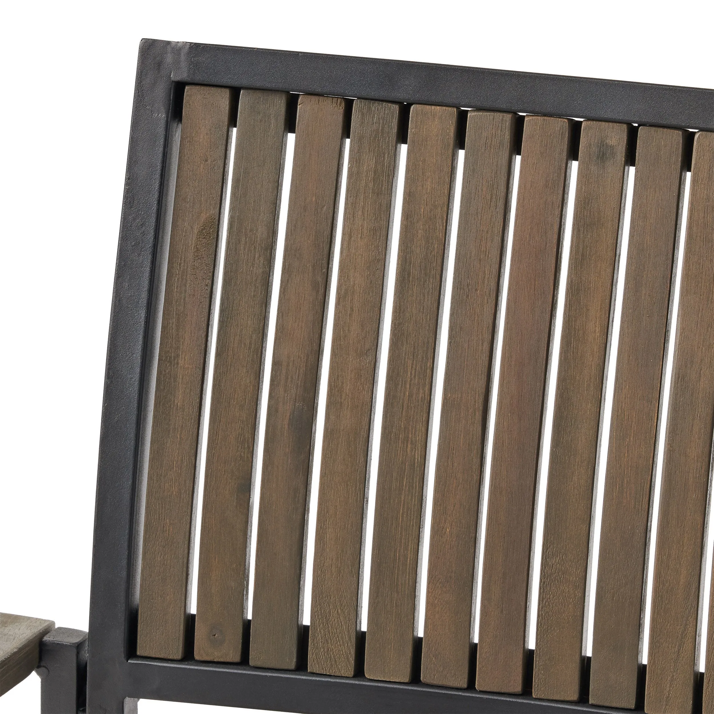 Outdoor 4 Seater Acacia Wood Circular Dining Set - NH717903