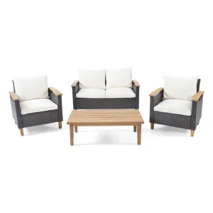 Outdoor 4 Seater Chat Set with Coffee Table - NH016213 patio chairs, outdoor seating