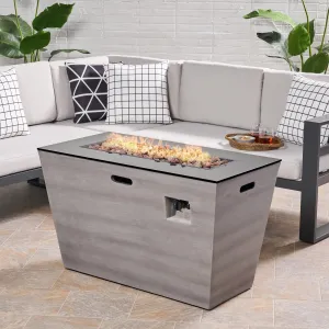 Outdoor 40-Inch Rectangular Fire Pit - NH854113 patio chairs, outdoor seating