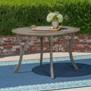 Outdoor 47-inch Round Acacia Wood Dining Table - NH868403 patio chairs, outdoor seating