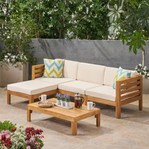 Outdoor 5 Piece Acacia Wood Sofa Set - NH552803 serving bowl, serving dish
