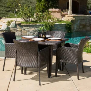 Outdoor 5-piece Wicker Dining Set - NH059592 patio chairs, outdoor seating