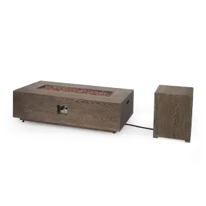 Outdoor 50,000 BTU Rectangular Fire Pit with Tank Holder - NH740413 floor chair, tatami chair