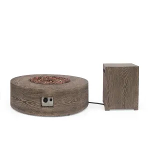 Outdoor 50,000 BTU Round Fire Pit with Tank Holder - NH540413 floor chair, tatami chair
