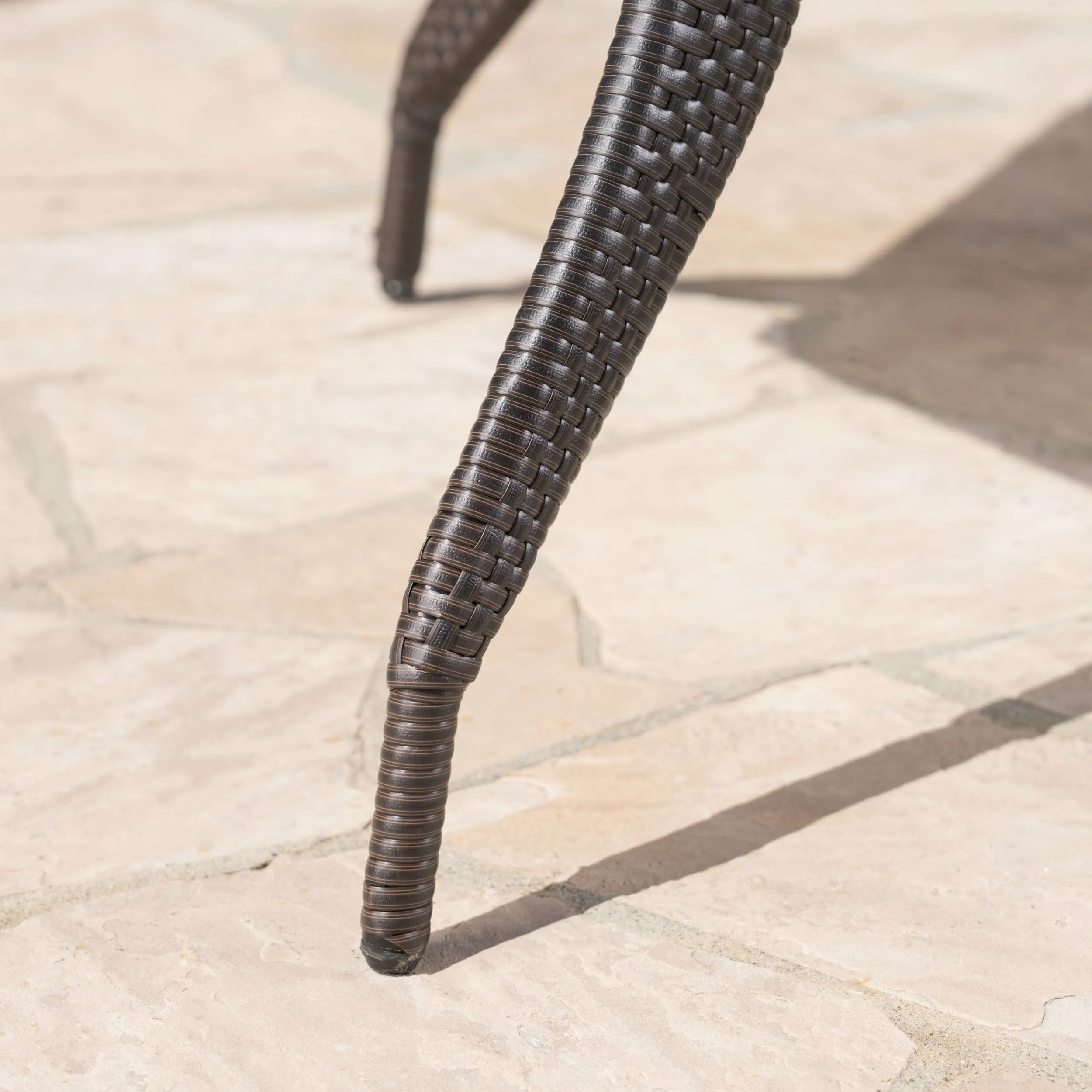 Outdoor 53 Inch Wicker Hexagon Dining Table - NH831403