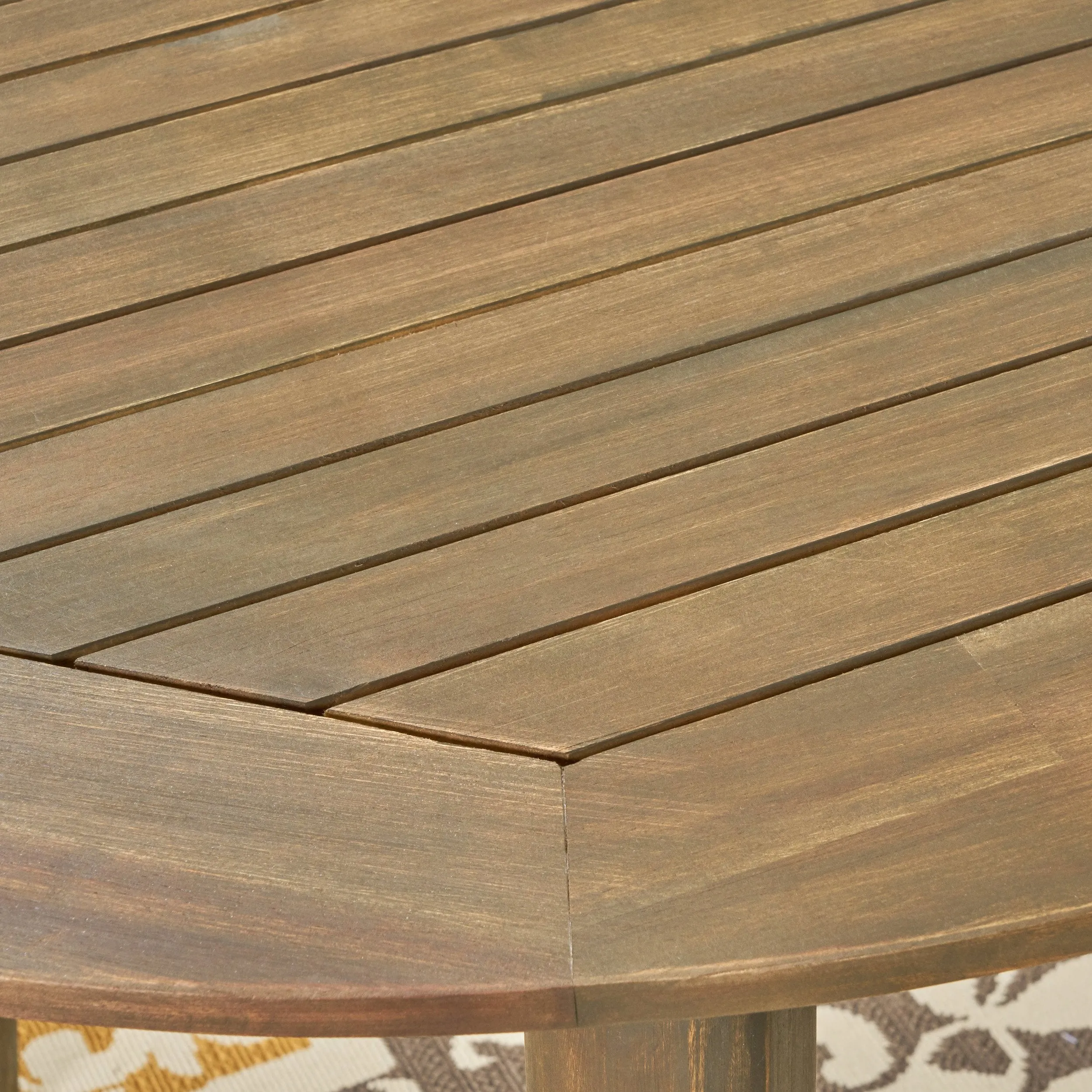 Outdoor 7 Piece Acacia Wood Dining Set - NH937503