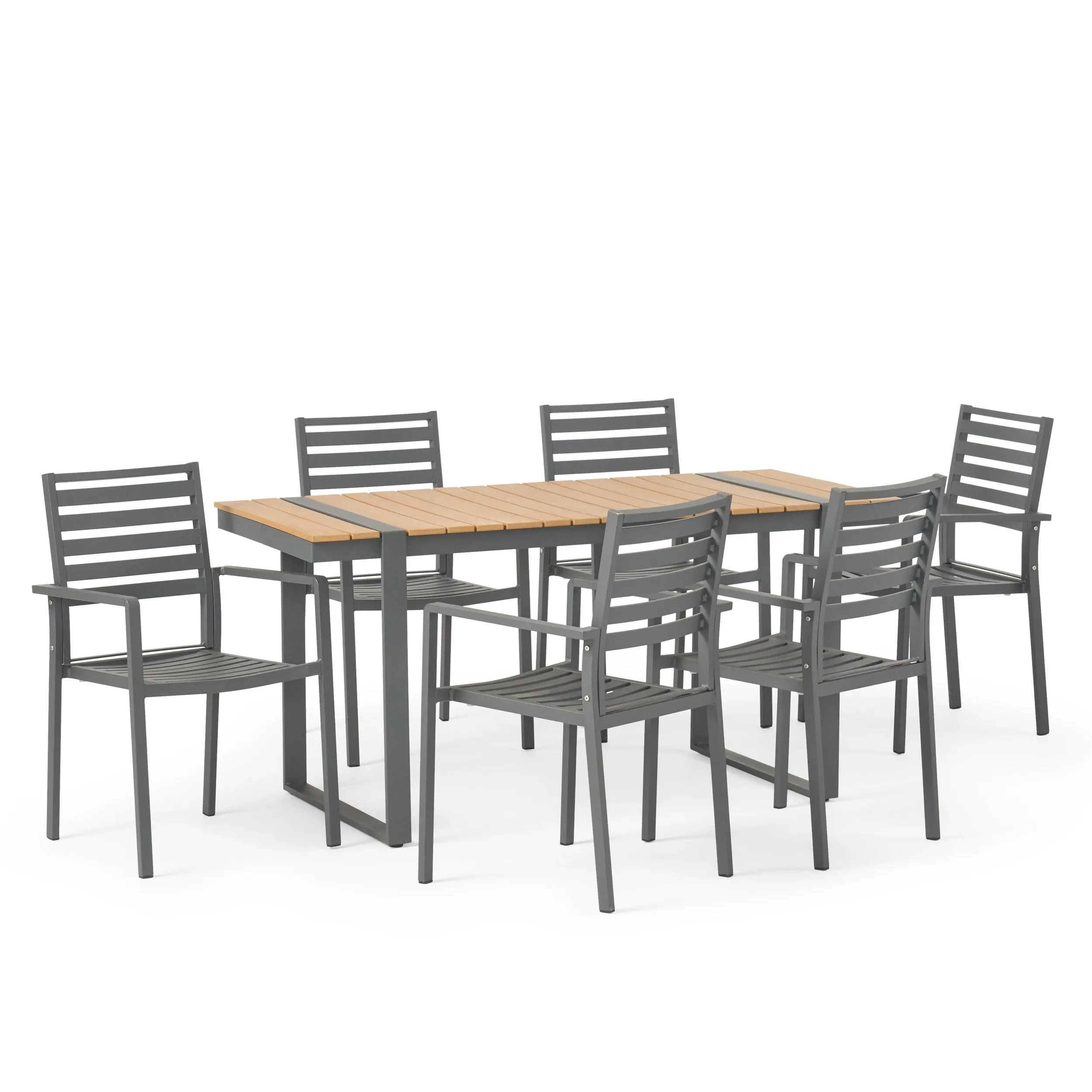 Outdoor 7 Piece Aluminum Dining Set - NH227313
