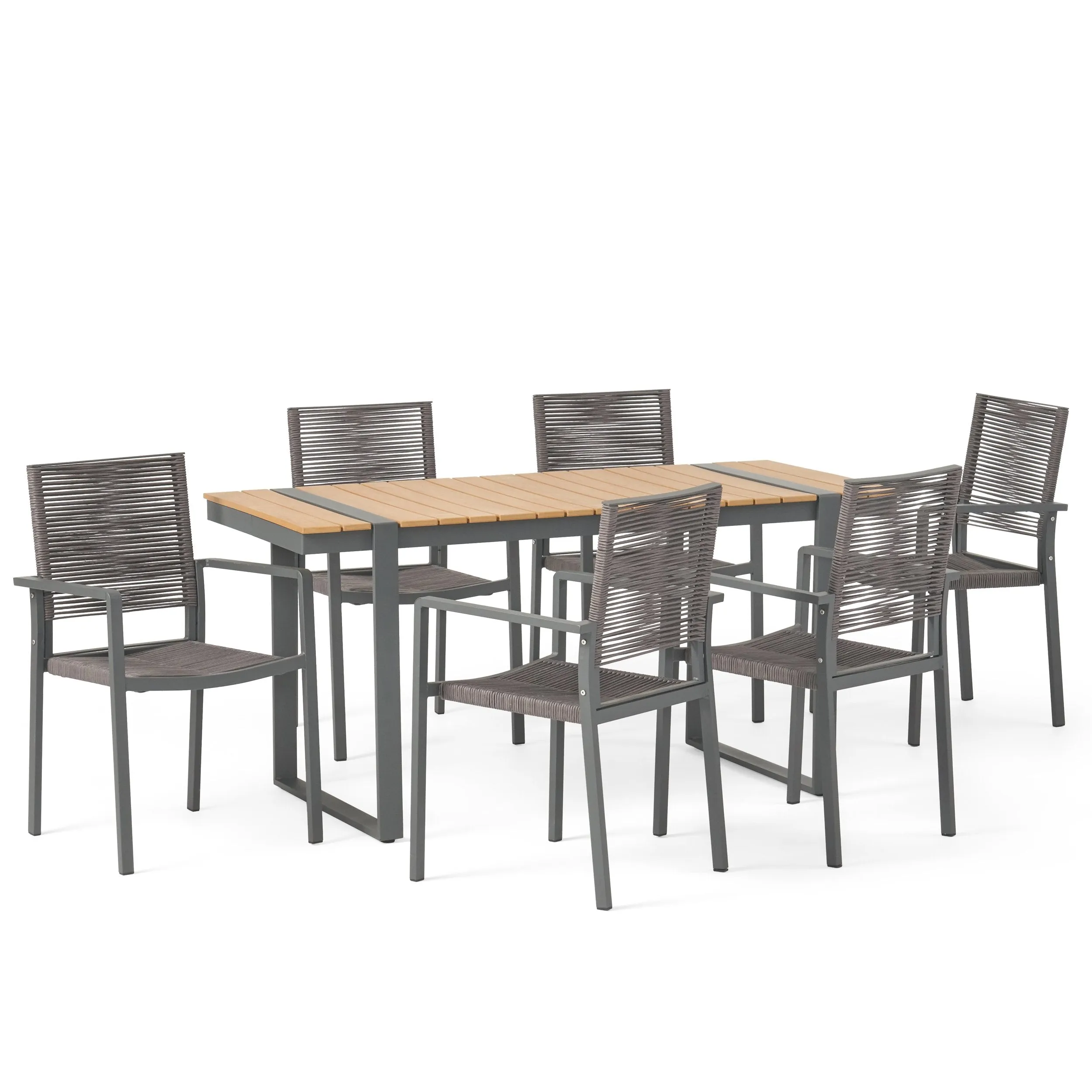 Outdoor 7 Piece Aluminum Dining Set - NH827313