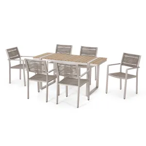 Outdoor 7 Piece Aluminum Dining Set - NH827313 patio chairs, outdoor seating