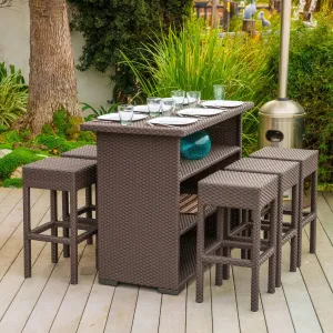 Outdoor 7pc Bar Set - NH253932 patio chairs, outdoor seating