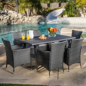 Outdoor 7pc Grey Dining Set - NH686692 patio chairs, outdoor seating