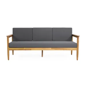 Outdoor Acacia Wood 3 Seater Sofa - NH875313 patio chairs, outdoor seating