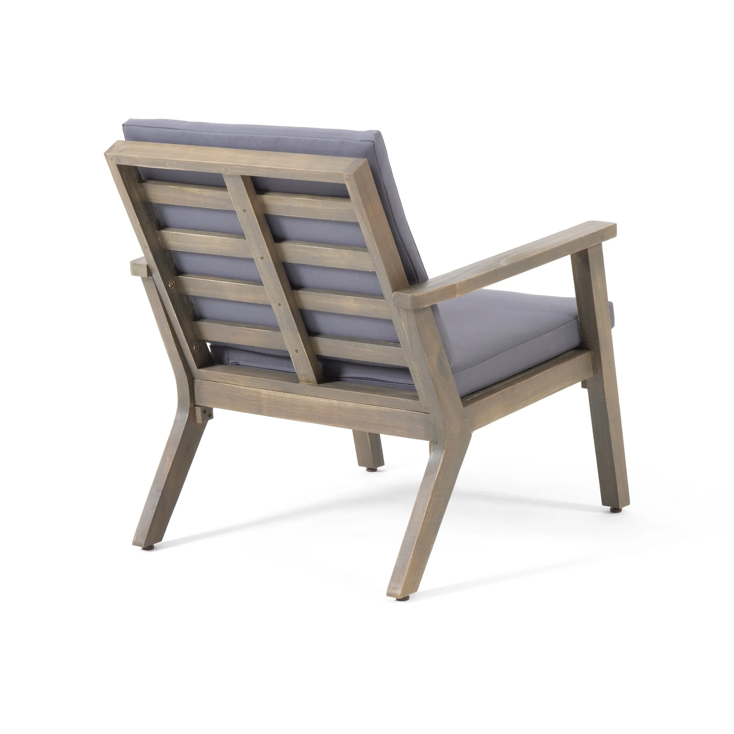 Outdoor Acacia Wood 4 Seater Chat Set with Cushions - NH051213