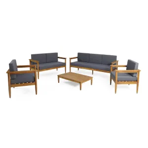 Outdoor Acacia Wood 7 Seater Chat Set - NH226313 clothes rack, garment rack