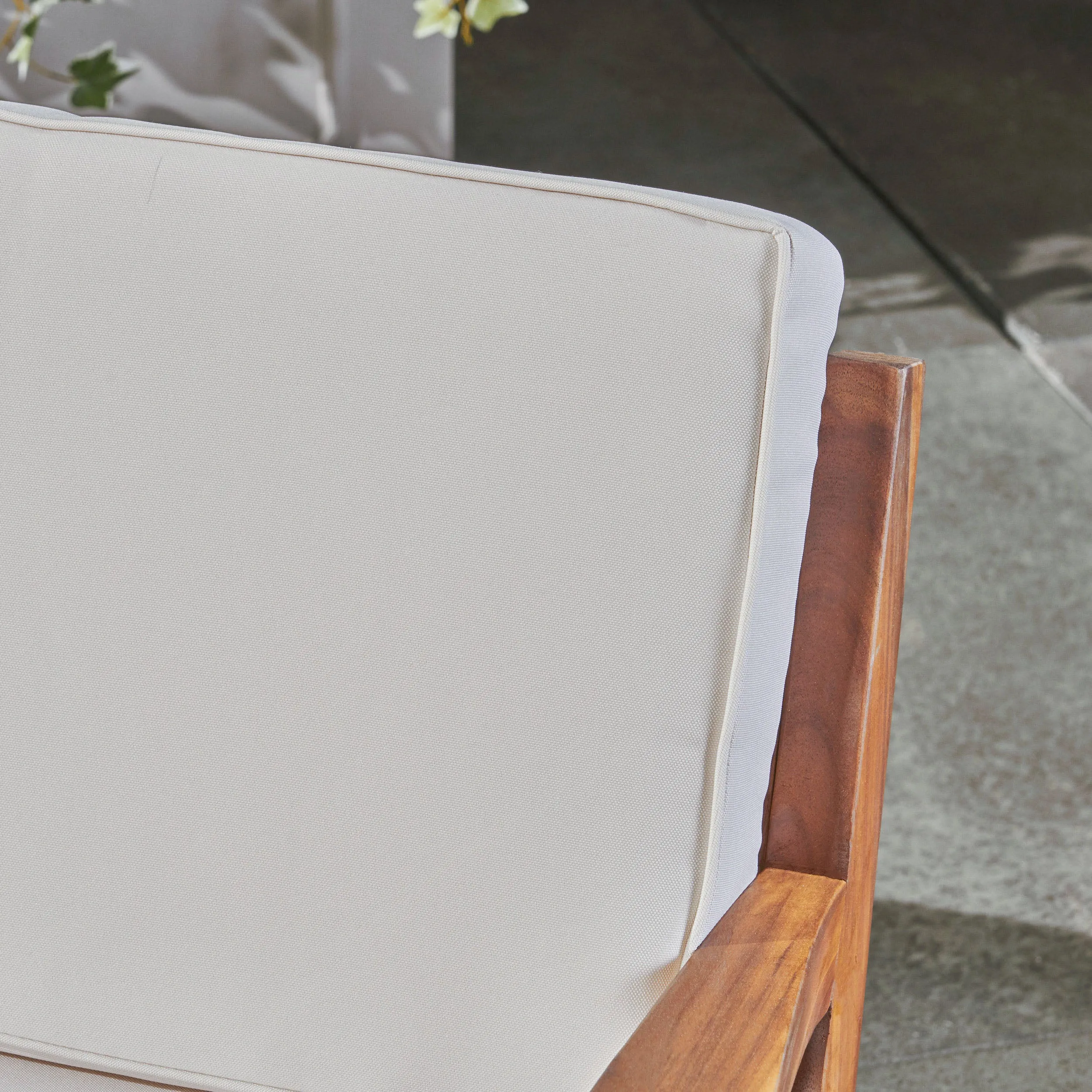 Outdoor Acacia Wood 8 Seater Sectional Chat Set with Coffee Table - NH155603