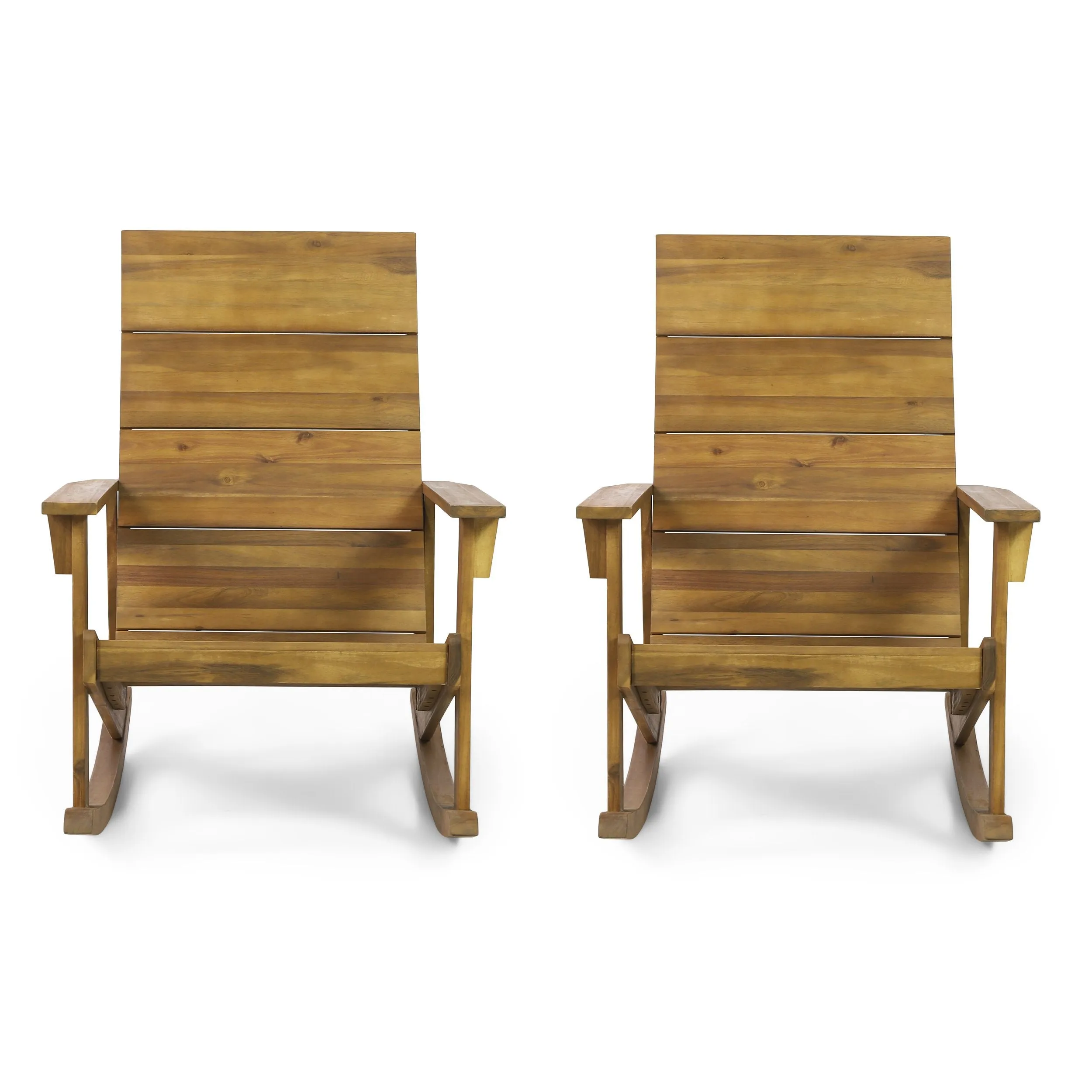 Outdoor Acacia Wood Adirondack Rocking Chair, Set of 2 - NH180413 chandelier, pendant light