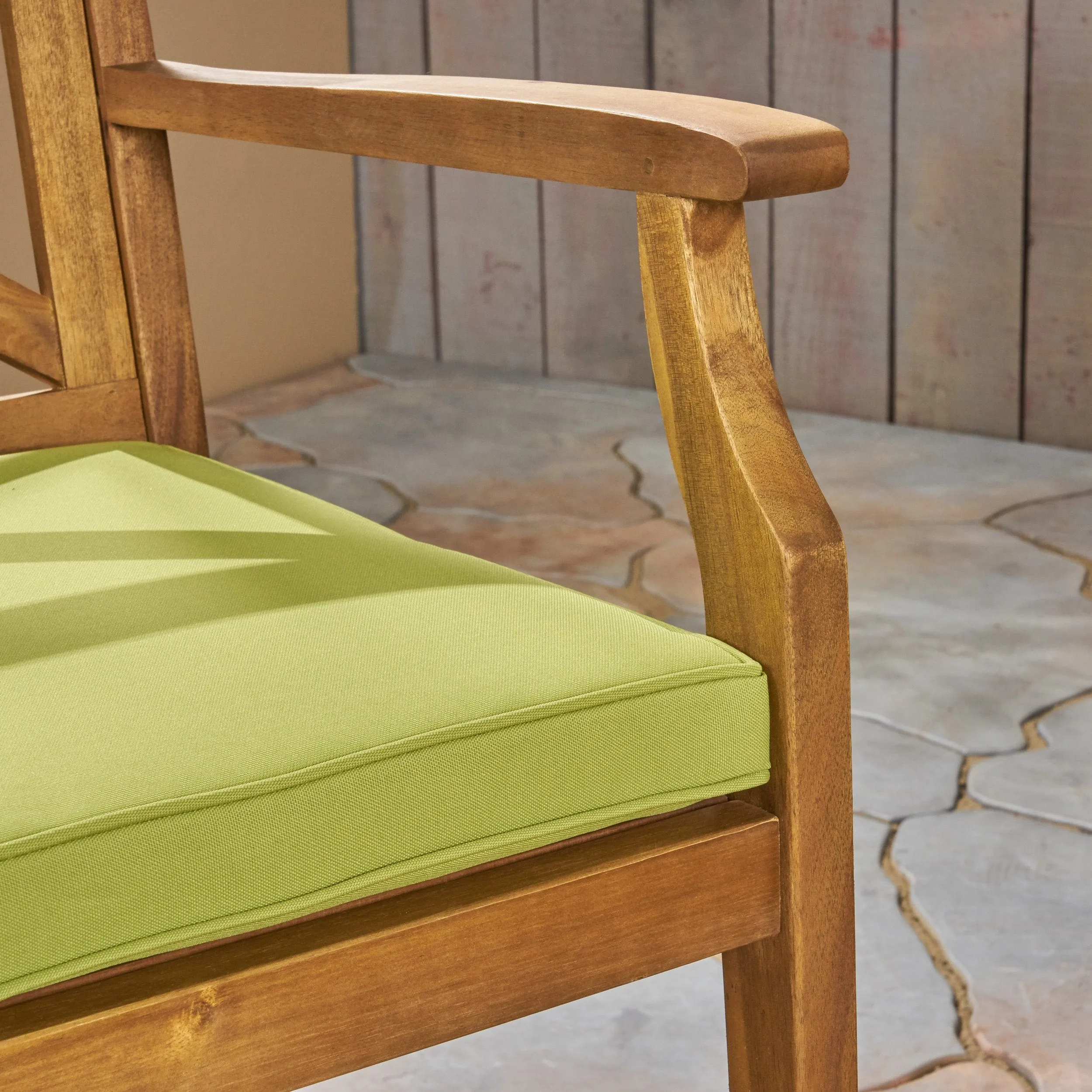 Outdoor Acacia Wood Barstool (set of 2) - NH618503