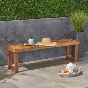 Outdoor Acacia Wood Bench - NH421603 stair tread rug, stair mat