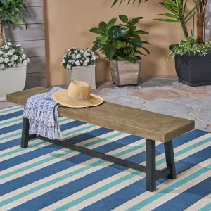Outdoor Acacia Wood Bench - NH730603 stair tread rug, stair mat