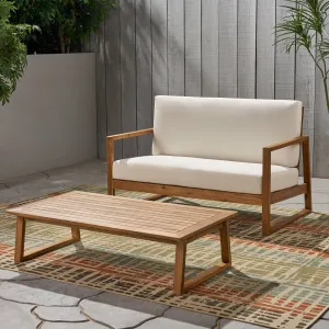 Outdoor Acacia Wood Chat Set with Coffee Table - NH073013 clothes rack, garment rack