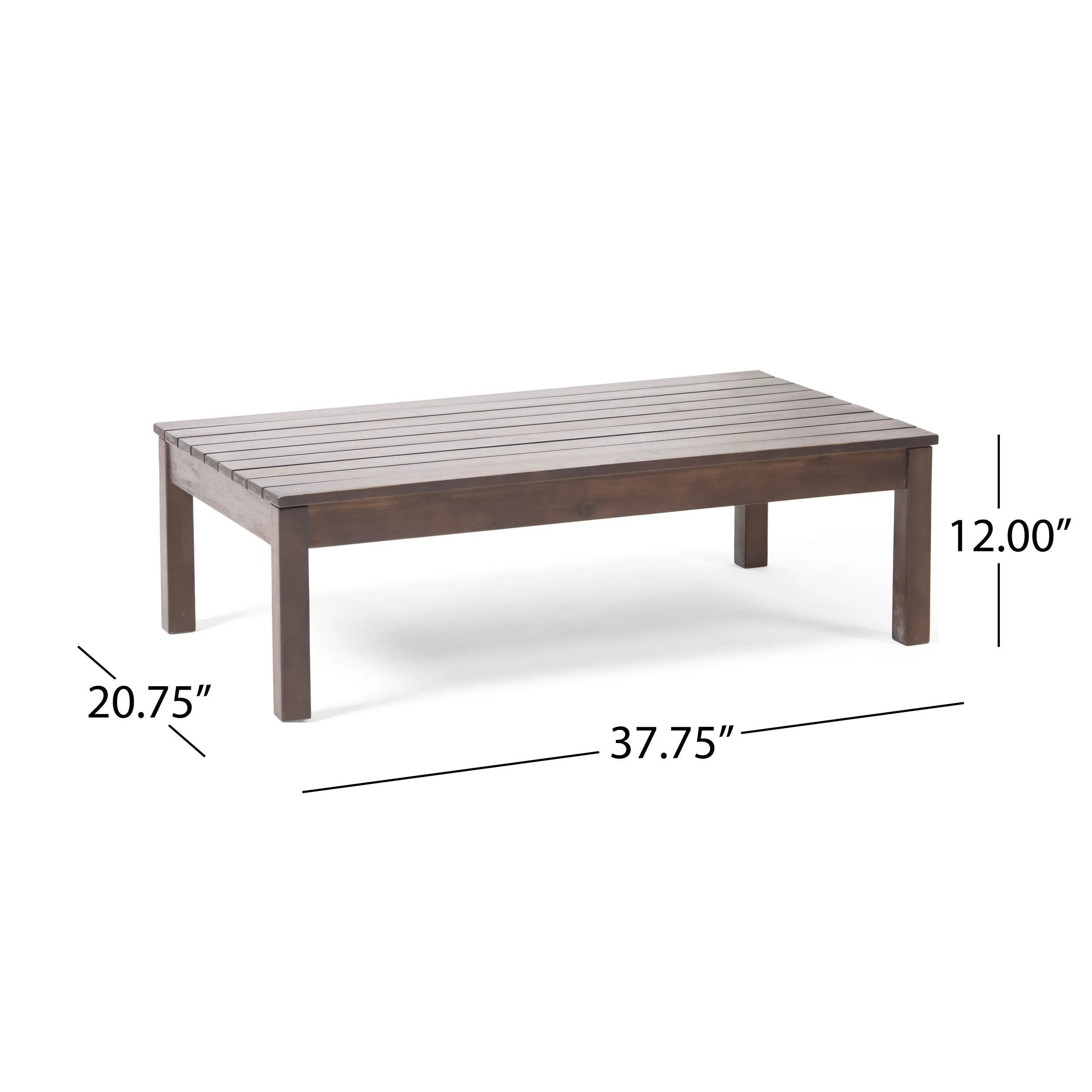 Outdoor Acacia Wood Chat Set with Coffee Table - NH409013