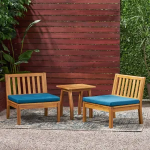 Outdoor Acacia Wood Chat Set with Side Table - NH809013 clothes rack, garment rack
