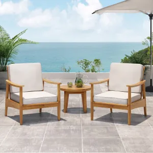 Outdoor Acacia Wood Club Chair (Set of 2) - NH346213 chandelier, pendant light