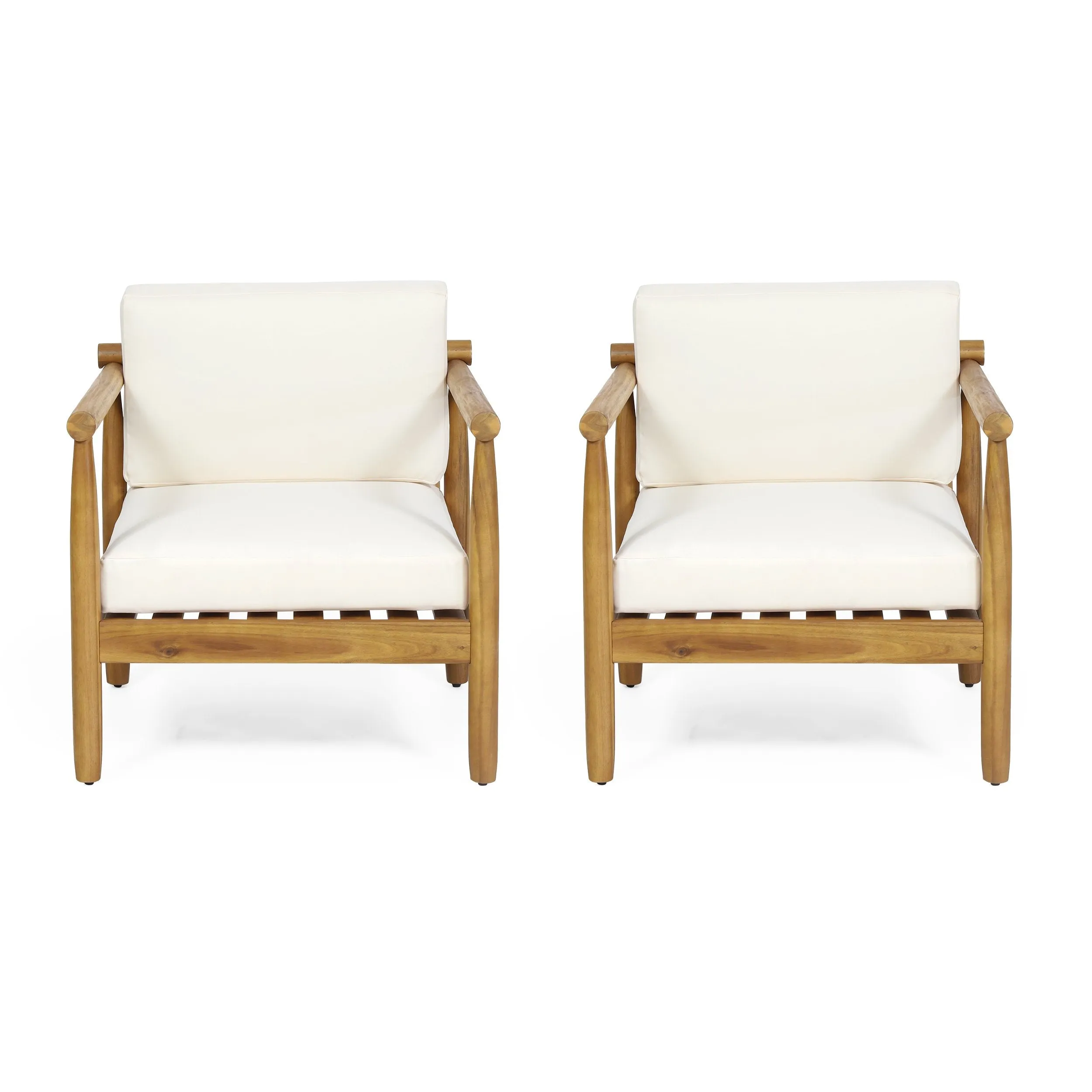 Outdoor Acacia Wood Club Chair (Set of 2) - NH768313 chandelier, pendant light