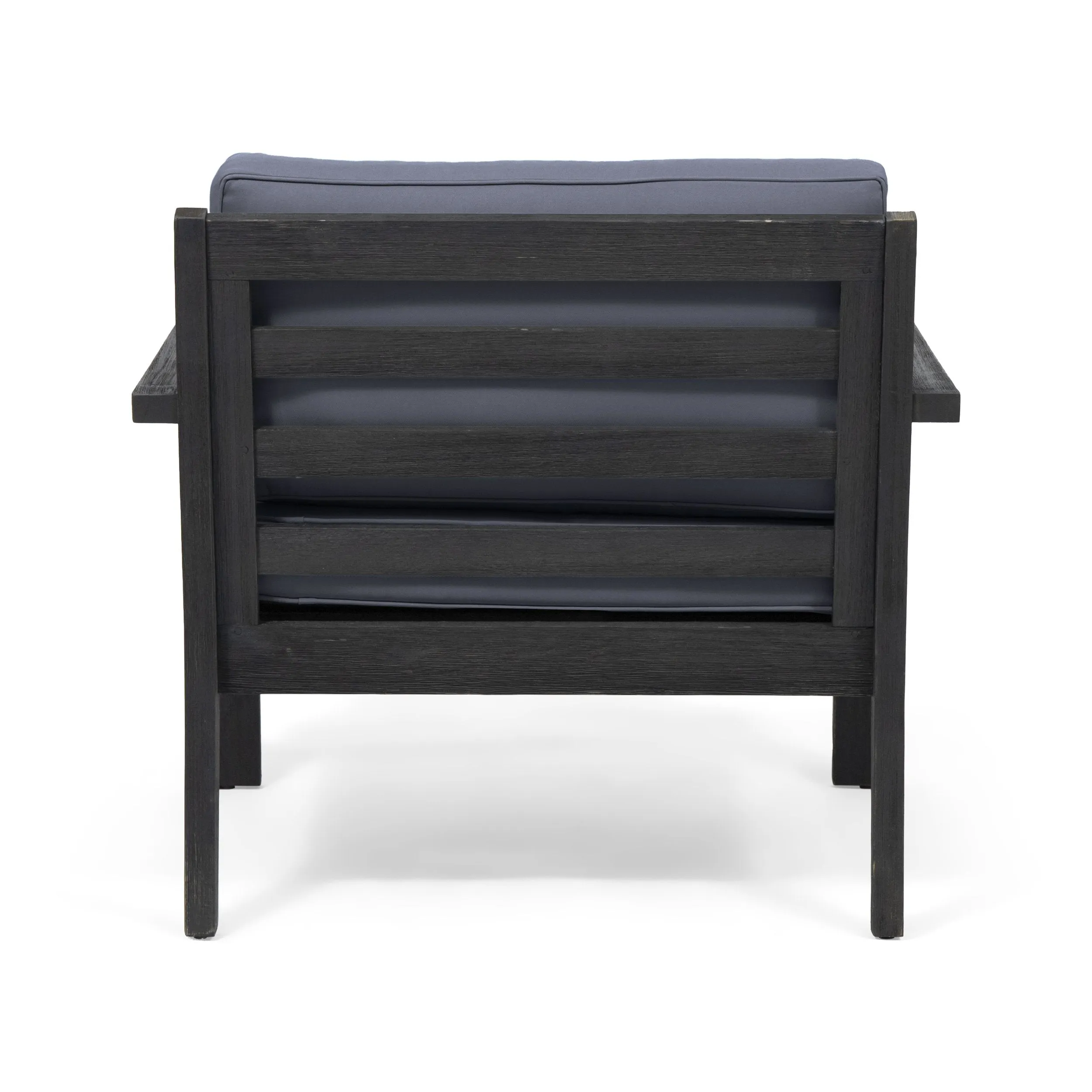 Outdoor Acacia Wood Club Chairs with Cushions (Set of 2) - NH370013