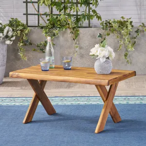 Outdoor Acacia Wood Coffee Table - NH214403 patio chairs, outdoor seating