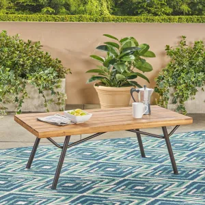 Outdoor Acacia Wood Coffee Table, Teak - NH770503 coffee table, accent table