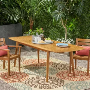 Outdoor Acacia Wood Expandable Dining Table - NH806903 patio chairs, outdoor seating