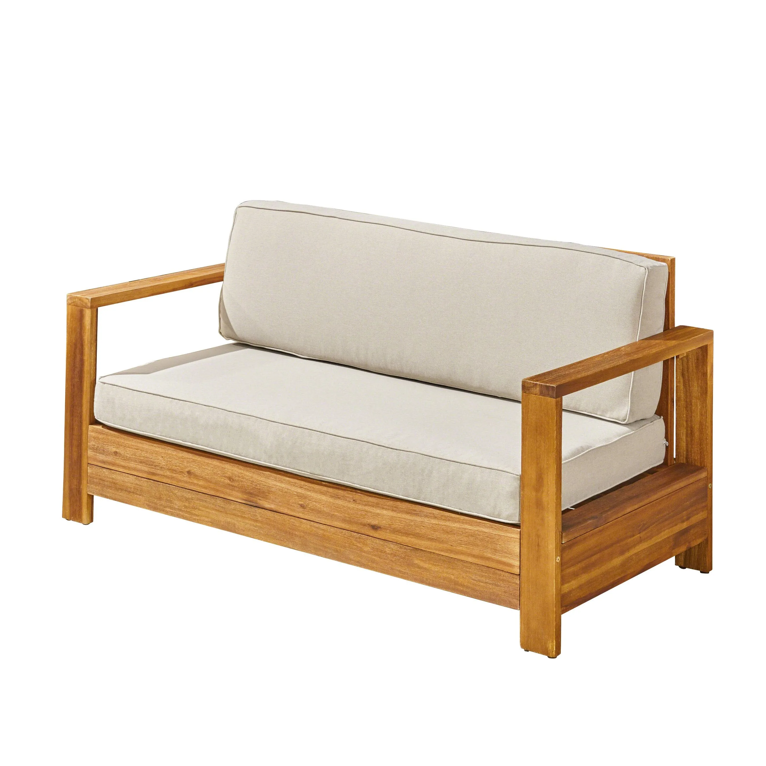 Outdoor Acacia Wood Loveseat - NH173603
