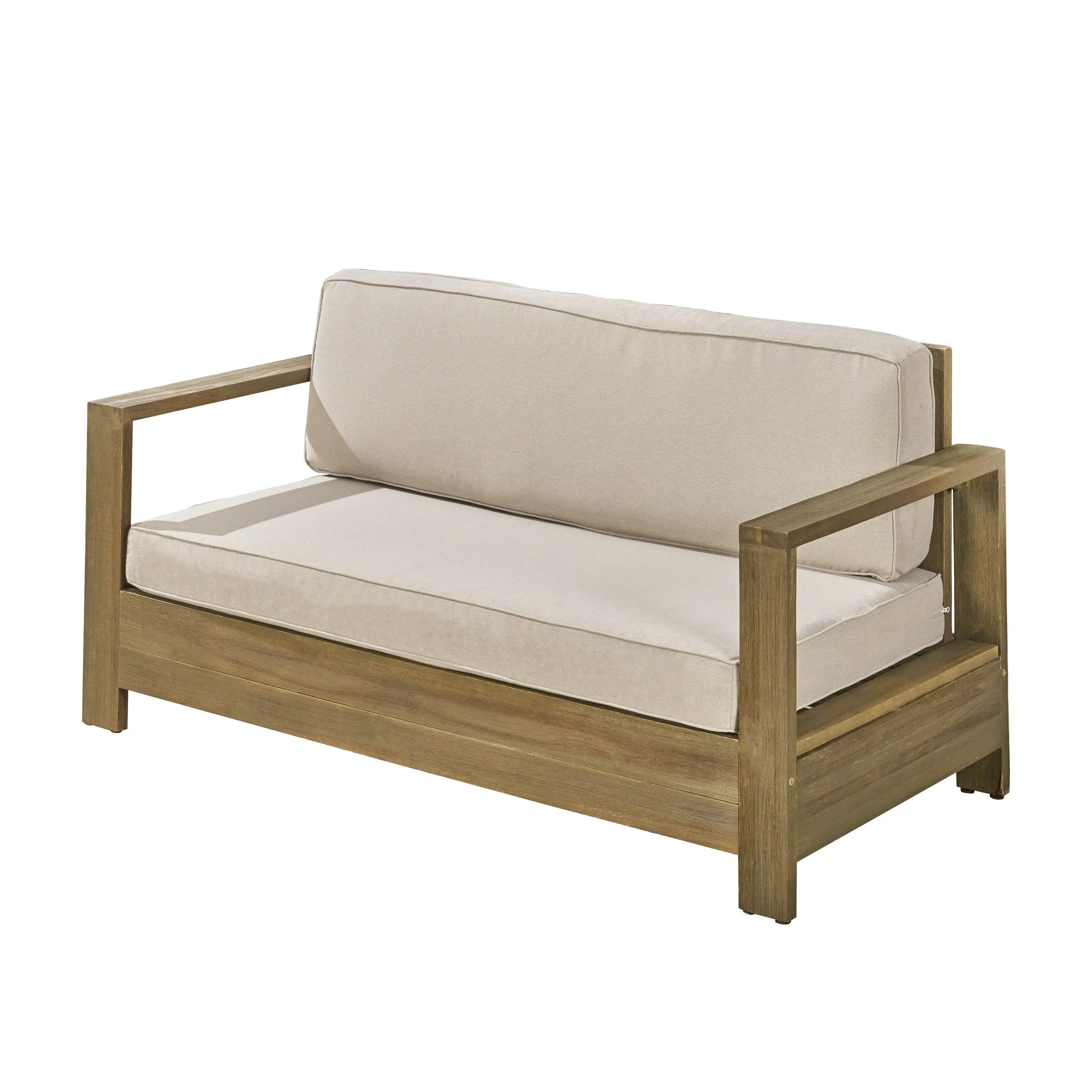 Outdoor Acacia Wood Loveseat - NH173603